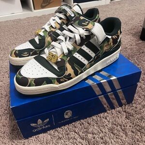 ADIDAS X BAPE 20TH ANNIVERSARY FORUM 84 LOW US MENS 10.5